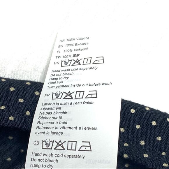 Billabong NWT summer nights black and white polka dot off shoulder top XS - Picture 15 of 16